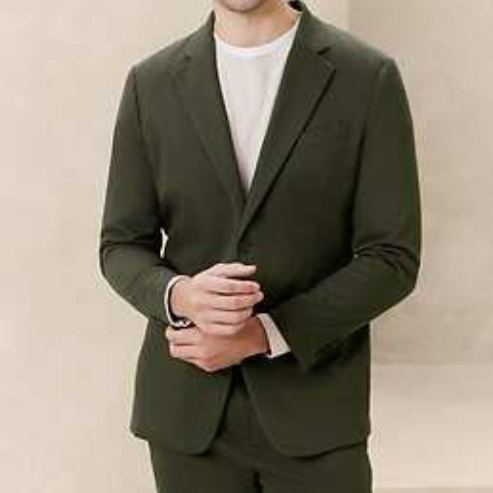 Tailored-Fit Chino Suit Jacket